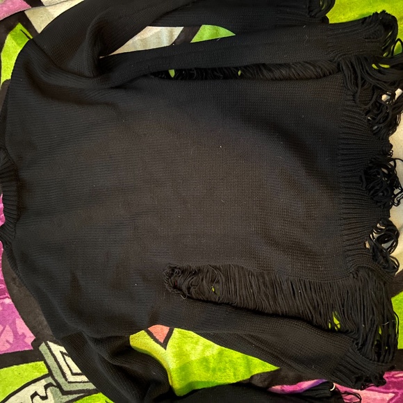SOLD DOLLS KILL WIDOW CROSS SWEATER M/L - Picture 5 of 6